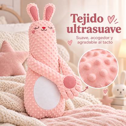 Sleepy Baby Conejito Abrazo Rosa